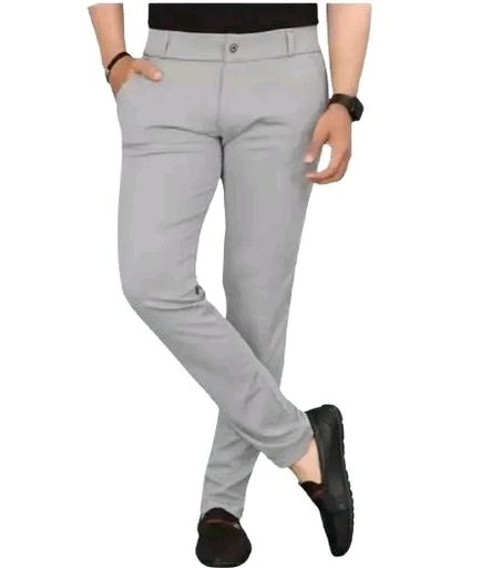 Men's Trendy Light Grey Trouser Pant 