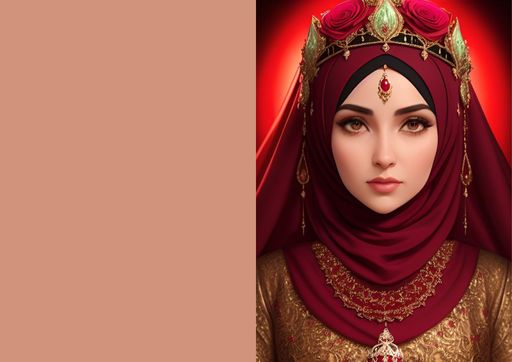 Hijab queens theme animation notecards pack of 10 cards with Ishu desire cards creations - card no 55116820