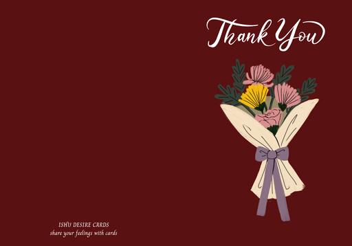 Thankyou wish cards - card no 00900