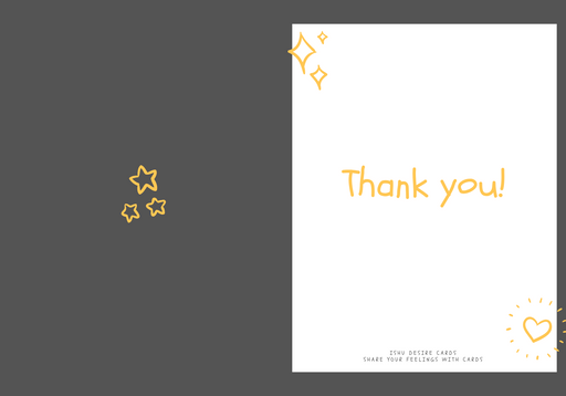 Thankyou greeting card - card no 0090013