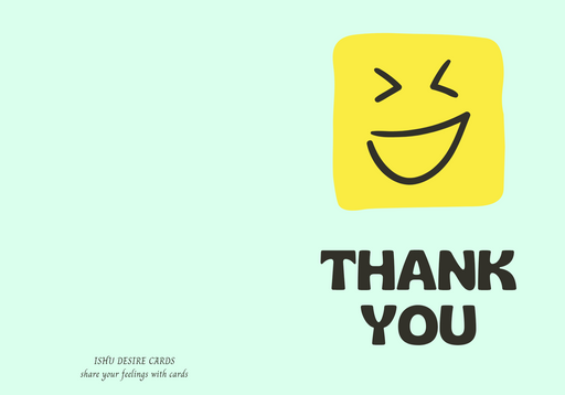 Thankyou greeting card - card no 667665