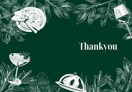 Thankyou greeting card - card no 7771111