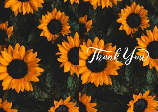 Thankyou greeting card - card no 5515517