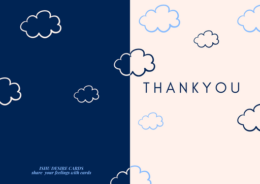 Thankyou greeting card - card no 5081