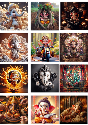 Lord ganesha theme sticker - S no 101