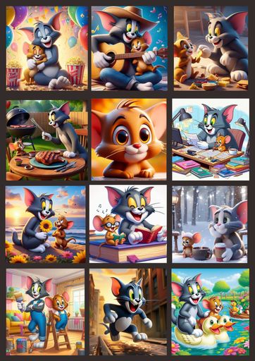Tom and Jerry sticker - S no 012