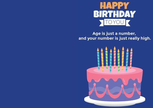 Happy Birthday Greeting card - card no 0990611
