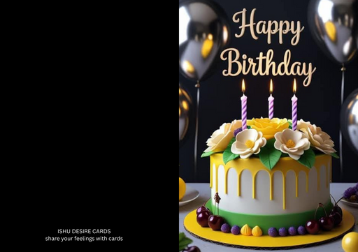 Happy Birthday Greeting card - card no 114411