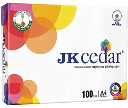 JK PAPER CEDAR || A4 500 SHEETS || 100 GSM – 1 REAM || ISHU DESIRE CARDS ONLINE STORE 