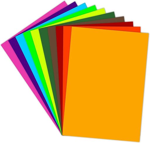 A4 COLOUR PAPERS || MULTICOLORED PAPERS || ISHU DESIRE CARDS ONLINE STORE || PACK OF 50 SHEETS