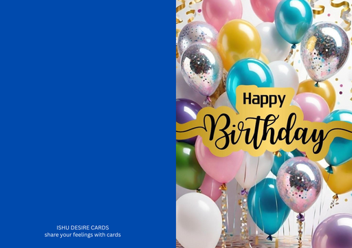 Happy Birthday Greeting card - card no 4414414