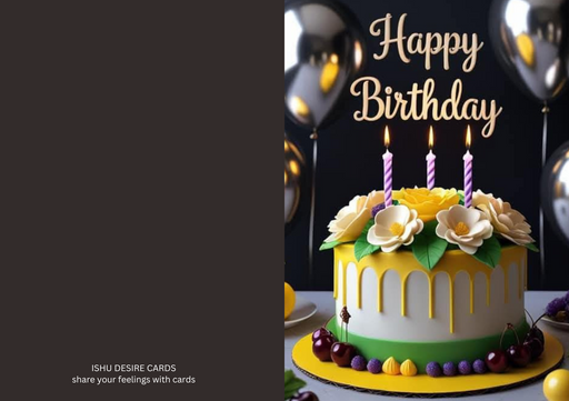 Happy birthday greeting card - card no 655562