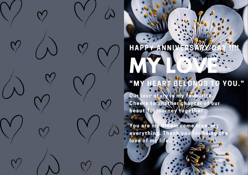 Happy Anniversary wish card - no 88875