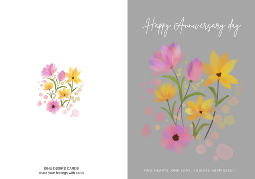 Happy Anniversary wish card - no 55653