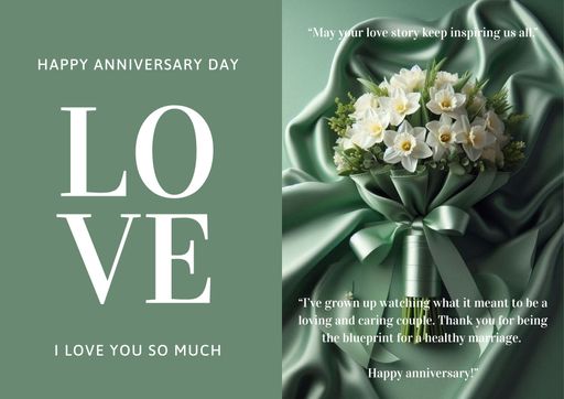 Happy anniversary wish card - no 46335