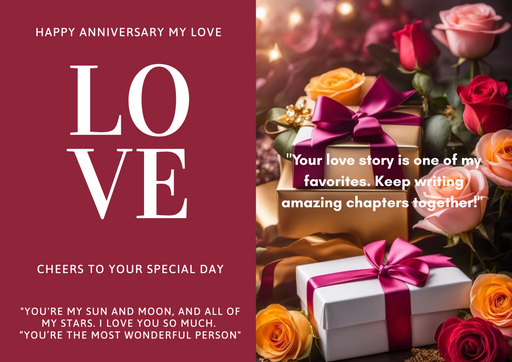 Happy Anniversary wish card - no 444414441