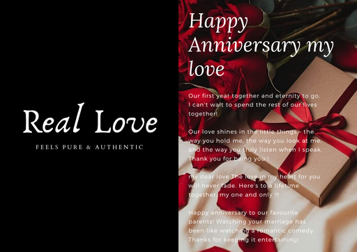 Happy Anniversary wish card - no 444555666