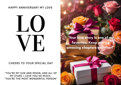 Happy Anniversary wish card - no 0091125