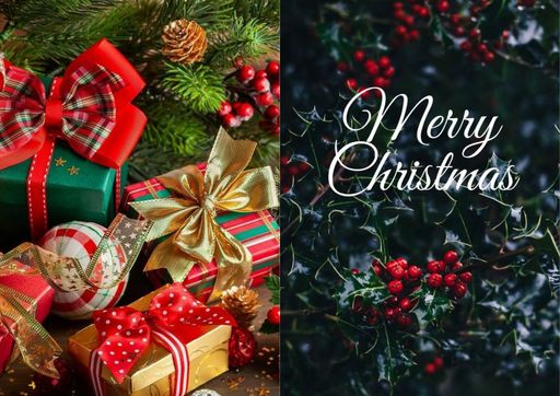 Merry Christmas greeting card - Ishu desire cards creations no 0101