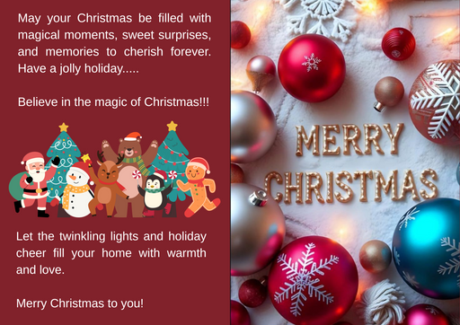 Merry Christmas greeting card - Ishu desire cards creations no 4112554