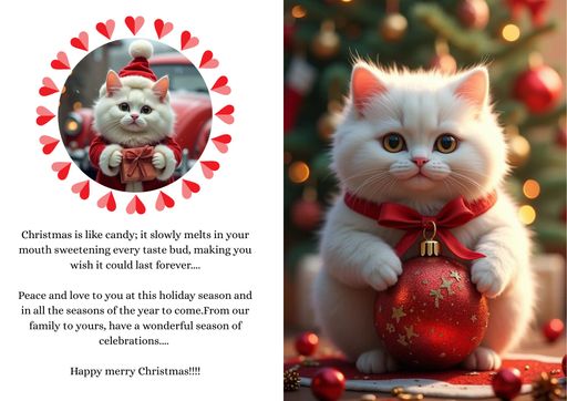 Merry Christmas greeting card - Ishu desire cards creations no 5005077