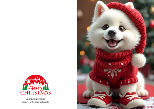Merry Christmas greeting card - Ishu desire cards creations no 112001