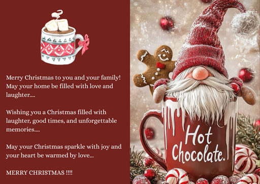 Merry Christmas greeting card - Ishu desire cards creations no 67716627