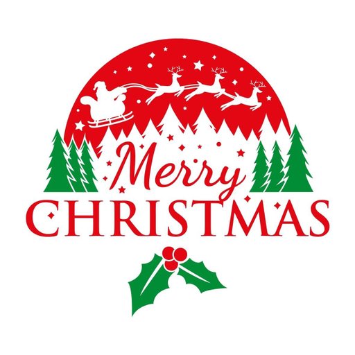 christmas round sticker - 100x100 mm festival packaging label - 1 pack 2 bundles | Ishu desire cards brand - CS_05