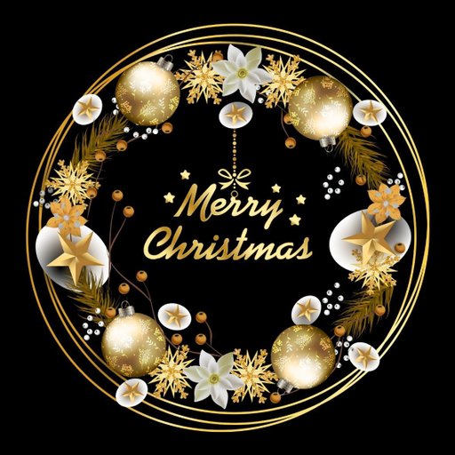 christmas round sticker - 100x100 mm festival packaging label - 1 pack 2 bundles | Ishu desire cards brand - CS_12