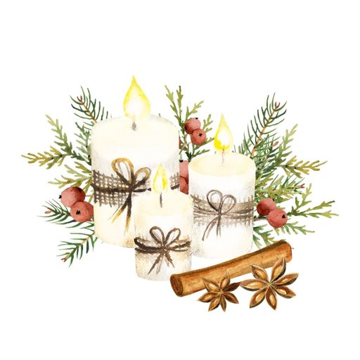 christmas round sticker - 100x100 mm festival packaging label - 1 pack 2 bundles | Ishu desire cards brand - CS_600101