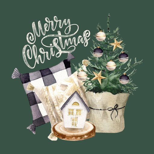 christmas round sticker - 100x100 mm festival packaging label - 1 pack 2 bundles | Ishu desire cards brand - CS_60010063