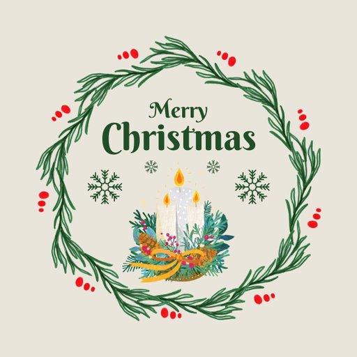christmas round sticker - 100x100 mm festival packaging label - 1 pack 2 bundles | Ishu desire cards brand - CS_66112772