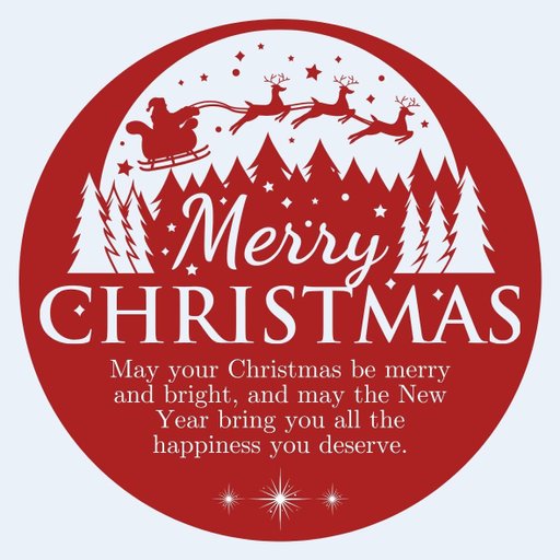 christmas round sticker - 100x100 mm festival packaging label - 1 pack 2 bundles | Ishu desire cards brand - CS_41001