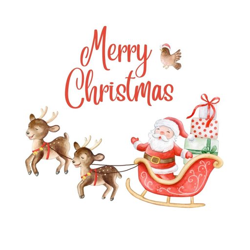 christmas round sticker - 100x100 mm festival packaging label - 1 pack 2 bundles | Ishu desire cards brand - CS_0111192