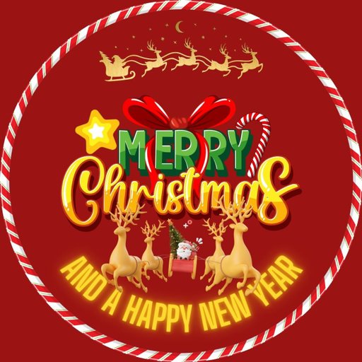 christmas round sticker - 100x100 mm festival packaging label - 1 pack 2 bundles | Ishu desire cards brand - CS_5991