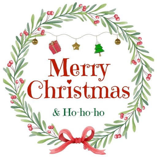 christmas round sticker - 100x100 mm festival packaging label - 1 pack 2 bundles | Ishu desire cards brand - CS_3381