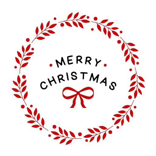 christmas round sticker - 100x100 mm festival packaging label - 1 pack 2 bundles | Ishu desire cards brand - CS_9990