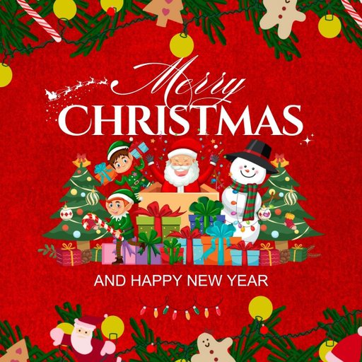 christmas round sticker - 100x100 mm festival packaging label - 1 pack 2 bundles | Ishu desire cards brand - CS_488