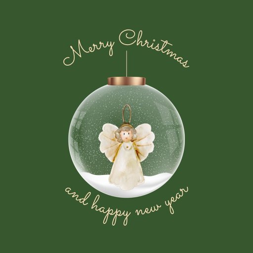 christmas round sticker - 100x100 mm festival packaging label - 1 pack 2 bundles | Ishu desire cards brand - CS_4430093