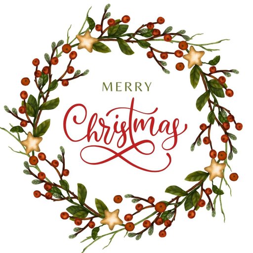 christmas round sticker - 100x100 mm festival packaging label - 1 pack 2 bundles | Ishu desire cards brand - CS_4000