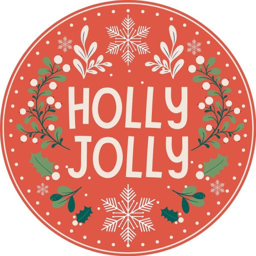 christmas round sticker - 100x100 mm festival packaging label - 1 pack 2 bundles | Ishu desire cards brand - CS_8888