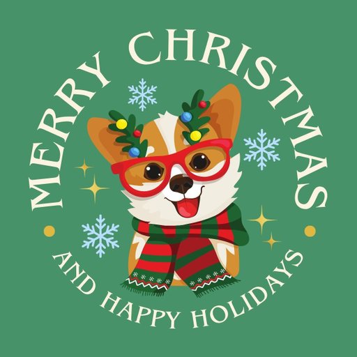 christmas round sticker - 100x100 mm festival packaging label - 1 pack 2 bundles | Ishu desire cards brand - CS_89998777