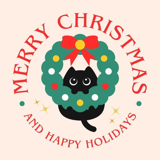 christmas round sticker - 100x100 mm festival packaging label - 1 pack 2 bundles | Ishu desire cards brand - CS_404