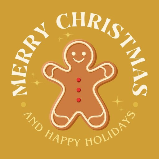 christmas round sticker - 100x100 mm festival packaging label - 1 pack 2 bundles | Ishu desire cards brand - CS_911111