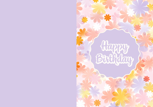 Happy Birthday Greeting card - card no 7002