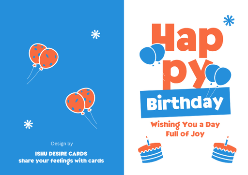 Happy Birthday Greeting card - card no 60072