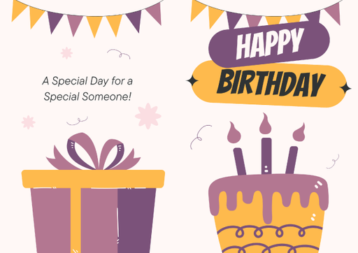 Happy Birthday Greeting card - card no 64443211