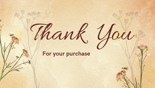 Thankyou business cards - 8998