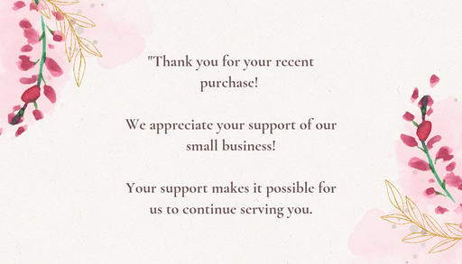 Thankyou business cards - 70552