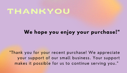 Thankyou business cards -399994